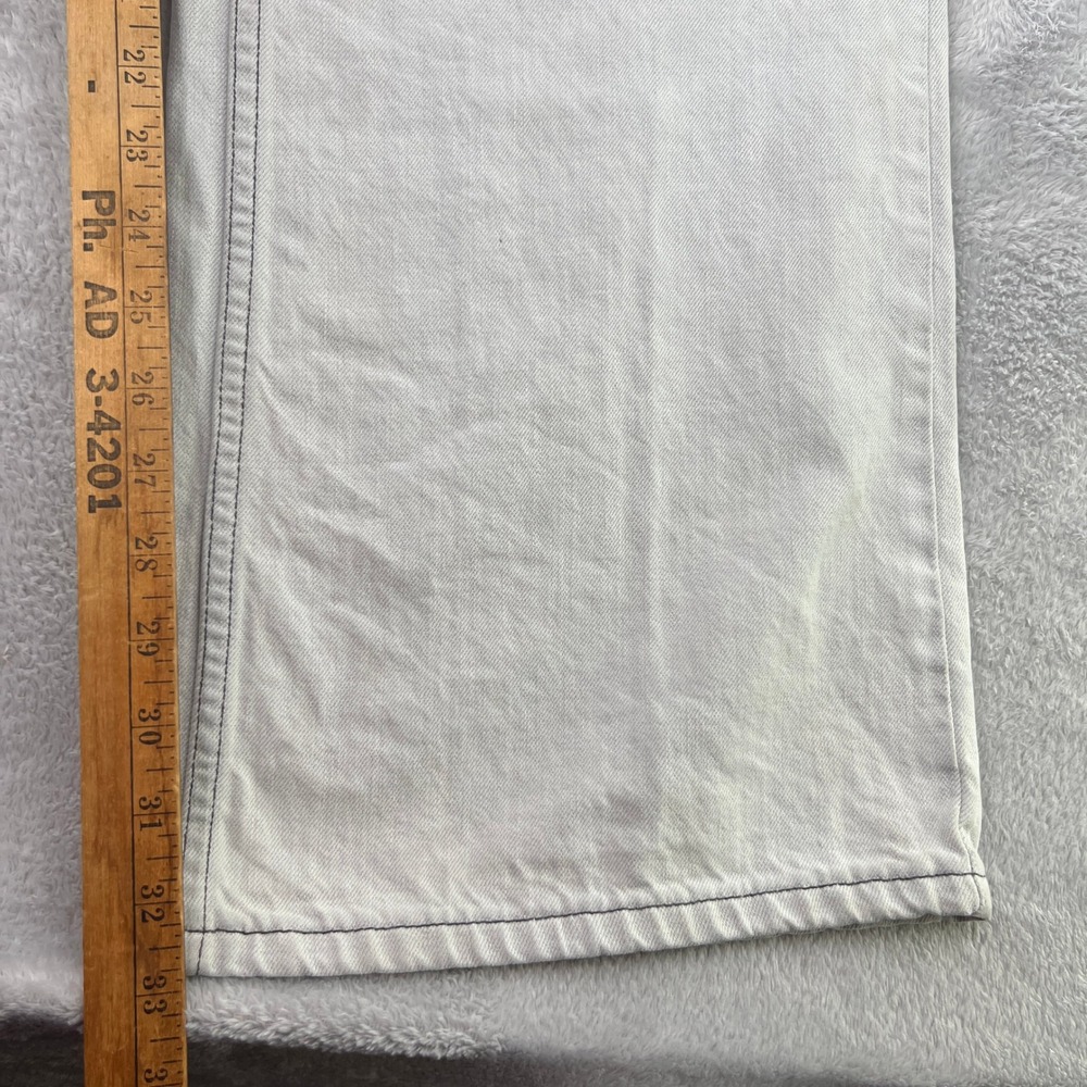 Levi's 567 Low Loose Bootcut Jeans 36x34 Grey Mens Vintage Y2K Baggy Skate - Picture 2 of 16